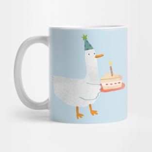 Cute Party Duck with Birthday Cake Mug